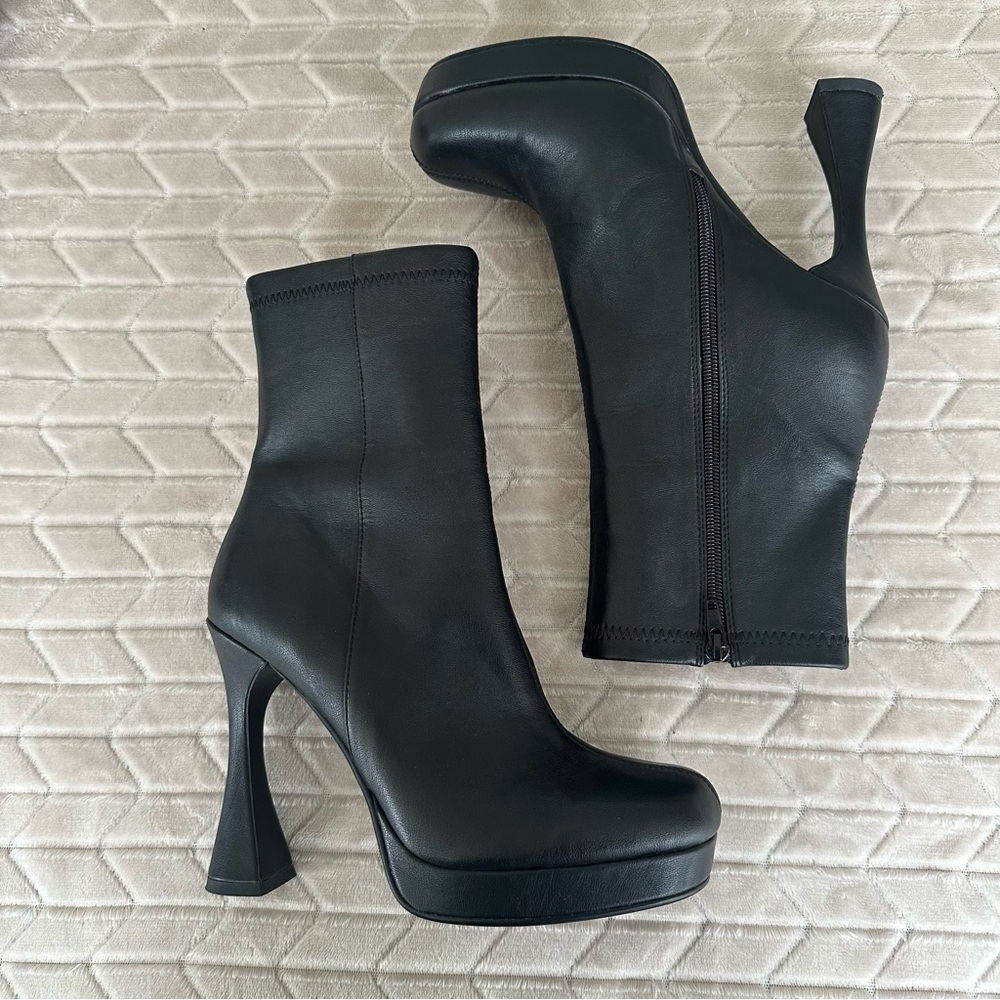 Jeffrey Campbell Bel Air Bootie Platform Sculpted Sz 8.5